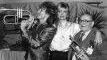 Rod Stewart,  Kelly Emberg, and his dad, Robert 1984  NYC.jpg